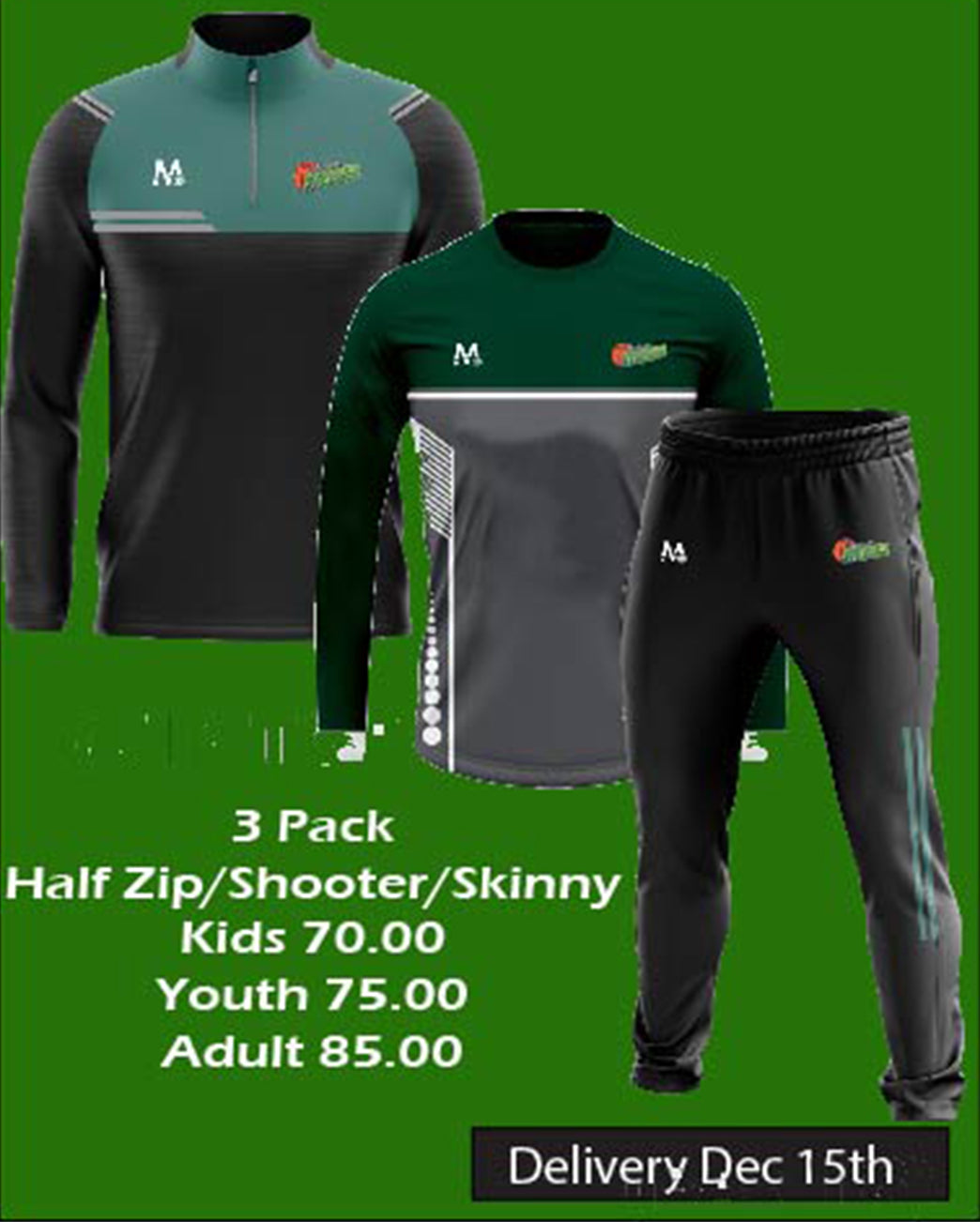 Steelers 3 Pack - Haf Zip/Shooter/Skinny